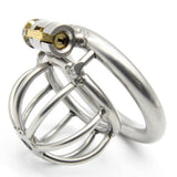 Male Chastity Device Stainless Steel Chastity Cage Lock Muscle Training 40mm