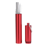 Maxbell Maxbell Reusable Stainless Steel Metal Straw Portable Telescopic Straw Set Red