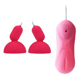 Maxbell Silicone Female Nipple Massager Vibrator Breast Stimulation Sucking Pump Pink