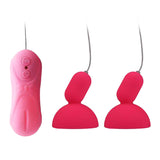 Maxbell Silicone Female Nipple Massager Vibrator Breast Stimulation Sucking Pump Pink