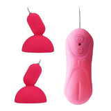 Maxbell Silicone Female Nipple Massager Vibrator Breast Stimulation Sucking Pump Pink