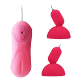 Maxbell Silicone Female Nipple Massager Vibrator Breast Stimulation Sucking Pump Pink