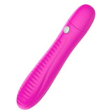 Maxbell Female Soft Silicone Vibrating Massager Wand Fatigue Relief Vibrator Rose Red