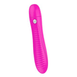 Maxbell Female Soft Silicone Vibrating Massager Wand Fatigue Relief Vibrator Rose Red