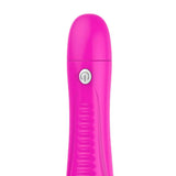Maxbell Female Soft Silicone Vibrating Massager Wand Fatigue Relief Vibrator Rose Red
