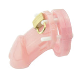 Maxbell Maxbell Men Male Chastity Device Cage with 5 sizes Rings & Lock & Keys Pink