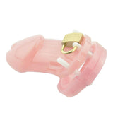 Maxbell Maxbell Men Male Chastity Device Cage with 5 sizes Rings & Lock & Keys Pink