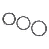 Maxbell 3 Pcs Silicone Men Penis Ring Male Enhancer Prolong Sex Aid Tools Gray