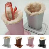 Maxbell 3x Anti scratch Plush Eyeglasses Holder Stand Protective Glasses Case