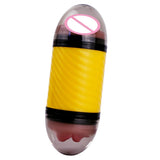 Maxbell Male Masturbation Cup Realistic Oral & Vagina Double Head Exerciser Yellow