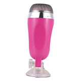 Maxbell Male Masturbator Realistic Anal Masturbation Cup+Rotatable Holder Base Pink