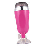 Maxbell Male Masturbator Realistic Anal Masturbation Cup+Rotatable Holder Base Pink