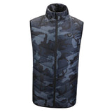 Smart Heated Vest for Winter running Mountain Camping L Camouflage