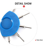 Maxbell 6xHigh Accuracy Glasses Hole Measuring Tool Eyeglass Repair Tool 10 Size