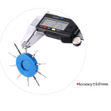 Maxbell 6xHigh Accuracy Glasses Hole Measuring Tool Eyeglass Repair Tool 10 Size
