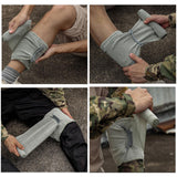 Maxbell 4xBandage Roll Tape Used for Wound Care Outdoor Survival Battle 4inch Grey