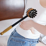 Maxbell 2Pcs Manual Muscle Massage Hammer Stick Wood Handle Body Care