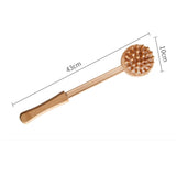 Maxbell 2 Pieces Manual Muscle Massage Hammer Stick Wood Handle Body Care 40x10cm