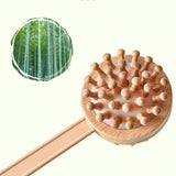 Maxbell 2 Pieces Manual Muscle Massage Hammer Stick Wood Handle Body Care 40x10cm