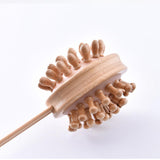 Maxbell 2 Pieces Manual Muscle Massage Hammer Stick Wood Handle Body Care 40x10cm