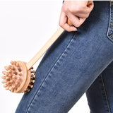 Maxbell 2 Pieces Manual Muscle Massage Hammer Stick Wood Handle Body Care 40x10cm