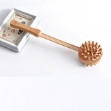 Maxbell 2 Pieces Manual Muscle Massage Hammer Stick Wood Handle Body Care 40x10cm