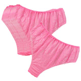 Maxbell 2xDisposable Briefs Non Woven Fabric Mid Waist Design for SPA Massage Pregnant Pink