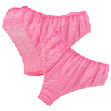 Maxbell 2xDisposable Briefs Non Woven Fabric Mid Waist Design for SPA Massage Pregnant Pink