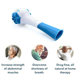 Maxbell Lung Exercise Device Exerciser Natural Breathing Trainer Adjustable Red - Aladdin Shoppers
