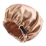 Maxbell 6xsatin Caps Sleeping Caps Adjustable Hair Care Hat Round for Sleeping Khaki