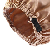 Maxbell 2xsatin Caps Sleeping Caps Adjustable Hair Care Hat Round for Sleeping Khaki