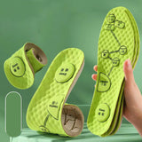 Maxbell Maxbell 2 Pairs Foot Acupressure Insoles Air Cushion Massaging Breathable 37-38 Green