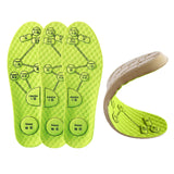 Maxbell Maxbell 2 Pairs Foot Acupressure Insoles Air Cushion Massaging Breathable 37-38 Green