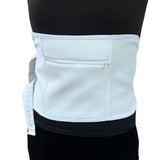 Maxbell Castor Oil Pack Compress Portable Women Men Adjustable Unisex Easy to Use White