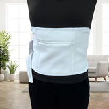 Maxbell Castor Oil Pack Compress Portable Women Men Adjustable Unisex Easy to Use White