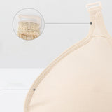 Maxbell 5xSilicone Breast Protective Pocket Cotton Protect Pocket for Mastectomy Women M Left