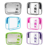 Maxbell 2xClear Makeup Bag Bag for Essentials Traveling Bathroom Black