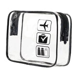 Maxbell 2xClear Makeup Bag Bag for Essentials Traveling Bathroom Black