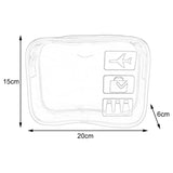 Maxbell 2xClear Makeup Bag Bag for Essentials Traveling Bathroom Black