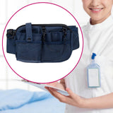 Maxbell 3xNurse Pouch Waist Bag Apron Hip Bag Utility Waist Pack Nurse Tool Belt Pouch Deep Blue