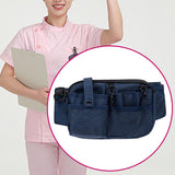 Maxbell 2xNurse Pouch Waist Bag Apron Hip Bag Utility Waist Pack Nurse Tool Belt Pouch Deep Blue