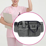 Maxbell 5xNurse Pouch Waist Bag Apron Hip Bag Utility Waist Pack Nurse Tool Belt Pouch Gray