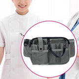 Maxbell 5xNurse Pouch Waist Bag Apron Hip Bag Utility Waist Pack Nurse Tool Belt Pouch Gray