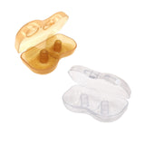 2Pcs Silicone Nipple Shields Manual Breast Pump Breast Milk Collection Shell Orange