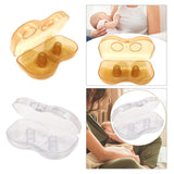 2Pcs Silicone Nipple Shields Manual Breast Pump Breast Milk Collection Shell Orange