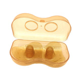 2Pcs Silicone Nipple Shields Manual Breast Pump Breast Milk Collection Shell Orange