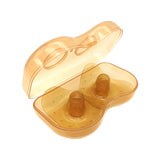 2Pcs Silicone Nipple Shields Manual Breast Pump Breast Milk Collection Shell Orange