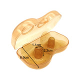 2Pcs Silicone Nipple Shields Manual Breast Pump Breast Milk Collection Shell Orange