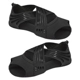 Maxbell 2xYoga Socks for Women Clasped Pilates Socks Grip Socks for Barre Yoga Pilates M Black