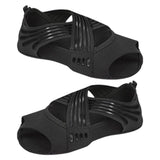 Maxbell 3xYoga Socks for Women Clasped Pilates Socks Grip Socks for Barre Yoga Pilates M Black